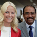 The Crown Princess meets with UNAIDS in Geneva, discussing young leadership in the fight against HIV and AIDS with UNAIDS Director Michel Sidibé (Photo: Y. Gripas, UNAIDS)